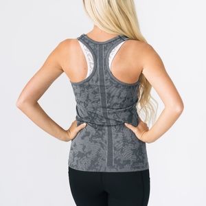 Zyia Grey Splach Racer Seamless tank